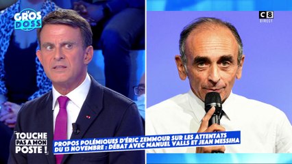 "C'est honteux" : Manuel Valls réagit aux propos d'Eric Zemmour sur les attentats du 13 novembre
