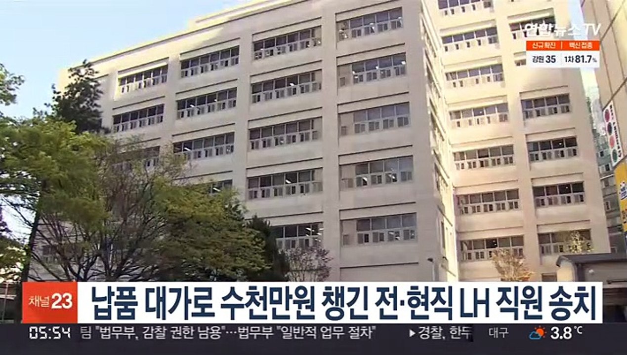 납품 대가로 수천만원 챙긴 전·현직 LH 직원 송치