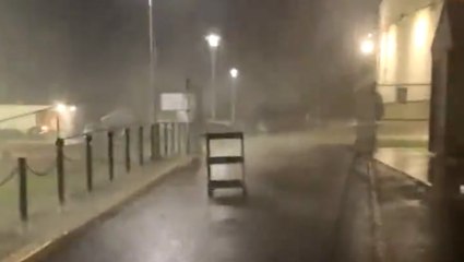 Wild winds from possible tornado wipes out power