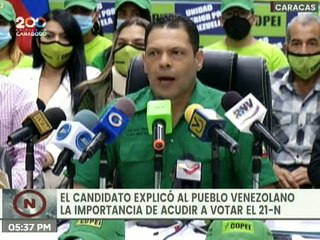 Candidato Juan Carlos Alvarado resaltó la importancia de ejercer el derecho al voto el 21 de Nov