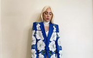 Lady Gaga Paired a Blooming Blazer With Split-Hem Pants