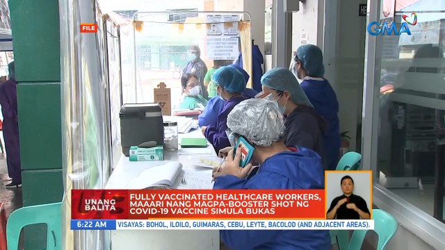 Fully vaccinated healthcare workers, maaari nang magpa-booster shot ng COVID-19 vaccine simula bukas | UB