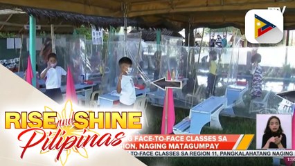 Download Video: Unang araw ng pilot run ng face-to-face classes sa Davao region, naging matagumpay