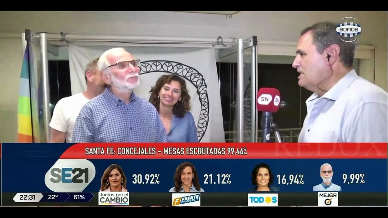 Saúl Perman, concejal electo. Fragmento Somos Santa Fe (14/11/2021)