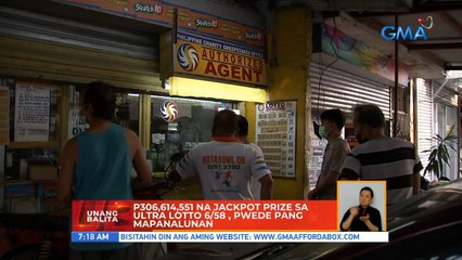 P306,614,551 na jackpot prize sa ultra lotto 6/58, pwede pang mapanalunan | UB