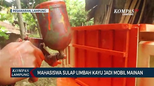 Kreatif! Mahasiswa Sulap Limbah Kayu Jadi Mobil Mainan