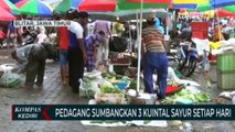 Penjualan Menurun, Pedagang Di Kota Blitar Justru Bersedekah 3 Kuintal Sayur