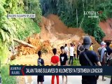 Jalan Trans Sulawesi Di Kilometer 14 Tertimbun Longsor