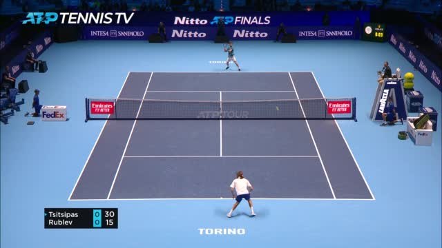 Rublev begins ATP Finals with win over Tsitsipas