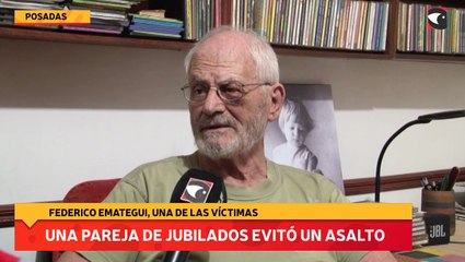 Una pareja de jubilados evitó un asalto