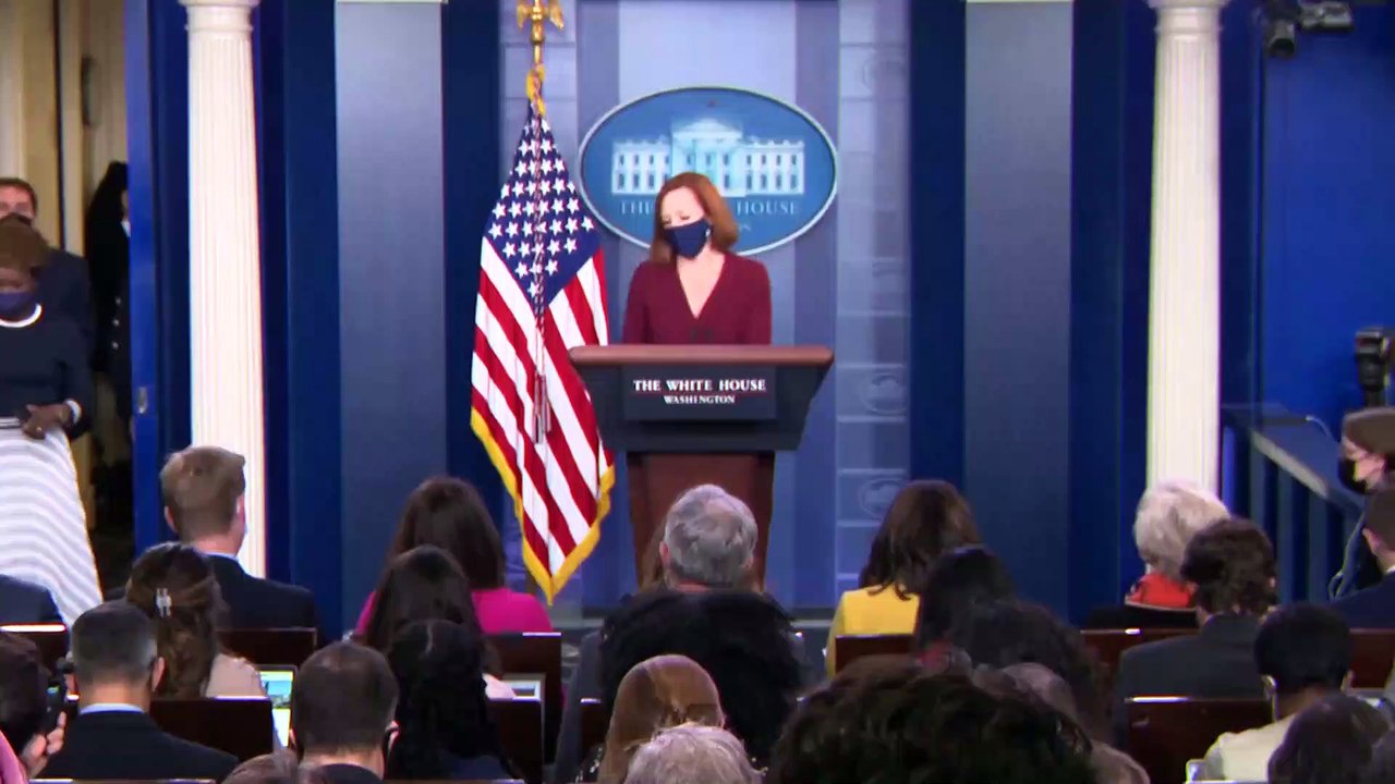 White House Press Secretary Jen Psaki holds briefing as Biden plans to sign $1,200,000,000,000 infrastructure bill today