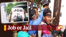 Junior Teacher Job Aspirants Clash With Police During Attempt To Barge Into Odisha Assembly