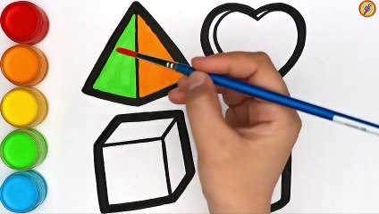 Menggambar Dan Mewarnai Bentuk Geometris 3D