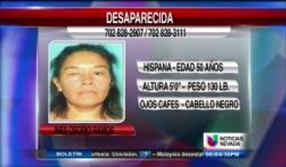 Ha visto a esta mujer? Por favor contactar a las autoridades