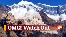 Caught On Camera: Massive Avalanche Strikes Mustanga Area Of Nepal