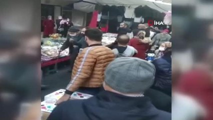 Pazarda hırsızlık yaparken yakalandılar, esnafa saldırdılar