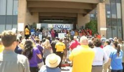 Conflicto laboral en cadena de supermercados