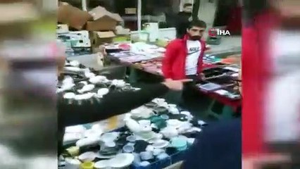 Bursa'da pazarda ortalık karıştı! Hırsızlık yaparken yakalanan kadınlar...