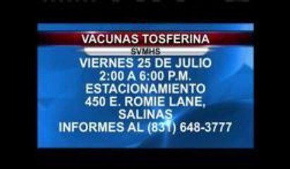 Ofrecen vacunas de tos ferina a bajo costo