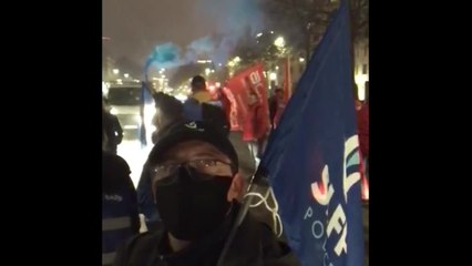Manifestation de la police à Bruxelles
