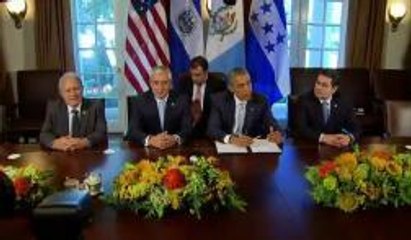 Presidentes centroamericanos y Obama discuten la crisis en la frontera