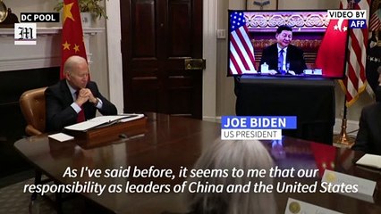 Biden urges against 'conflict' in virtual summit with China's president