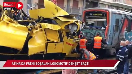 Atina metro hattında freni boşalan lokomotif dehşet saçtı: 1 ölü 2 yaralı