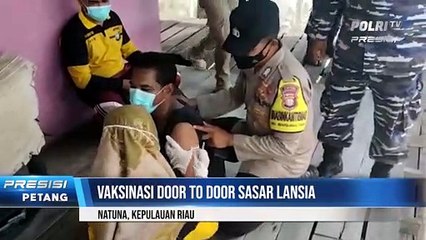 Polres Natuna Gelar Vaksinasi Door to Door Sasar Lansia