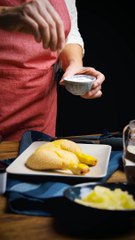 Pollo con salsa de piña y soja al curry