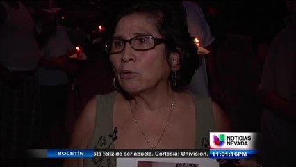 VIgilia en memoria de Richard Ramos, su esposa habla sobre el asesinato