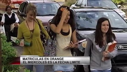 6 de agosto fecha límite para matrículas escolares en Orange