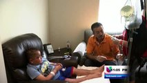 Niño salvadoreño lucha contra una enfermedad mientras vive en un albergue