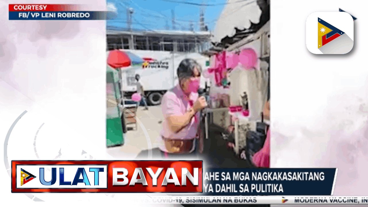 -VP Robredo, hinamon ang kapwa presidential aspirants na isapubliko ang kanilang SALN -Kampo ni Bongbong Marcos, 'di natitinag sa petisyong inihain laban sa presidential aspirant  -Sen. Lacson, handang ipakita ang plataporma sa nalalapit na debate