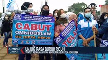 Unjuk Rasa Buruh Ricuh Tuntut Upah Naik