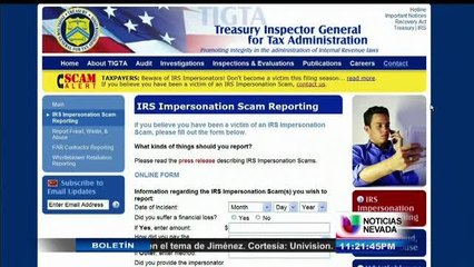 Estafas que están usando el nombre de IRS