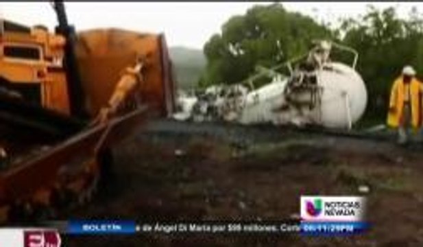 Se descarrila un tren en Mexico con químicos tóxicos