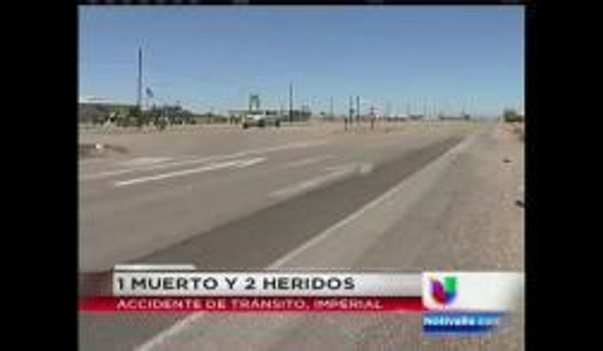 Accidente fatal en Imperial