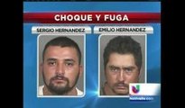 Dos hombres fueron arrestados tras chocar y huir de la escena