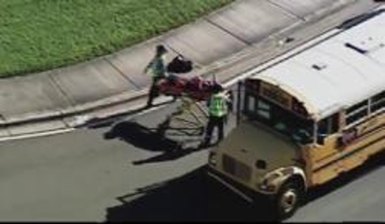 Accidente de dos  autobuses escolares