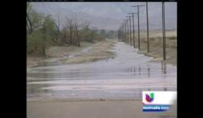 Inundación por las fuertes lluvias en el Valle de Coachella