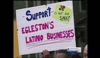 Comerciantes latinos toman las calles