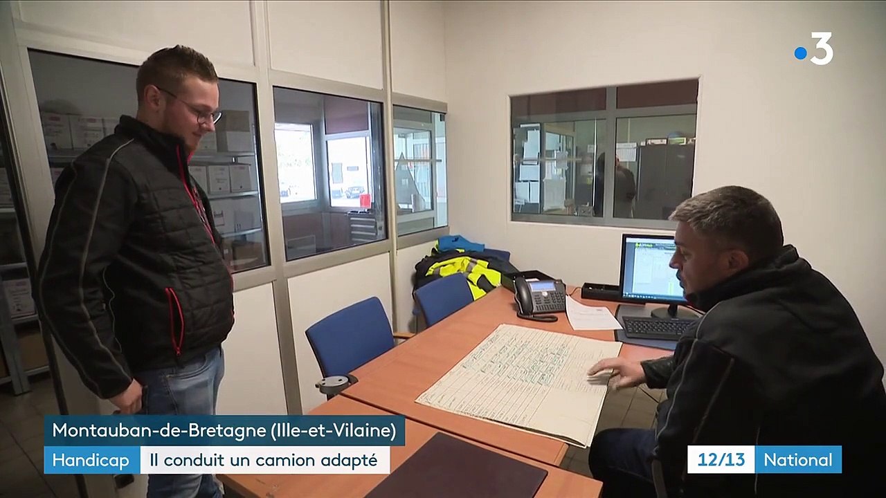 Handicap : dans la peau d'Erwan, chauffeur de poids lourds à un bras