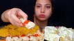 AsmrEating Maggi, Darzeling Momo, Malai Chaap Roll Mukbang   Huge Indian Street food Feasts Mukbang | Foodie JD