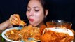 AsmrEating Spicy  Whole Chicken Curry, Mutton Curry, Jeera Rice   Huge Indian Non Veg Food Mukbang Asmr Foodie JD