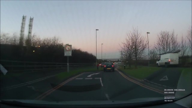 Vans race on public footpaths