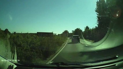 Driver captures car overtaking on Canterbury to Herne Bay Road