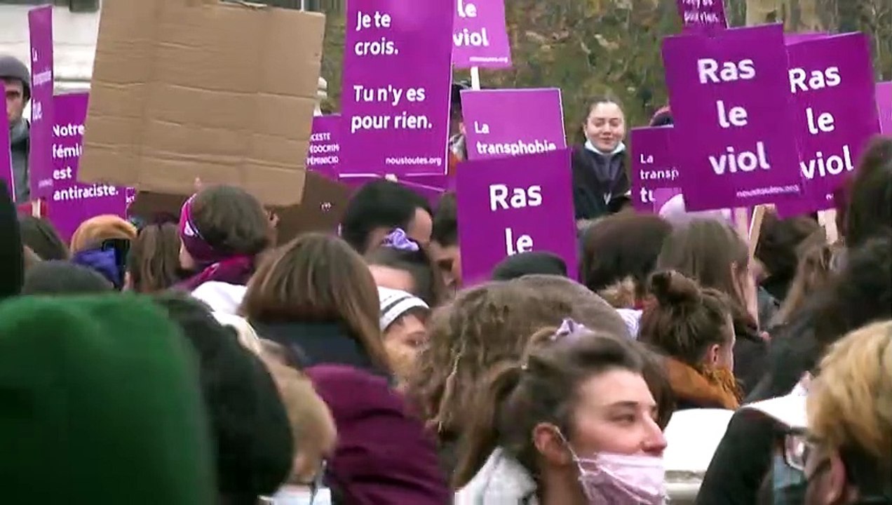 Aktionswoche: Zehntausende demonstrieren in Paris gegen Gewalt gegen Frauen