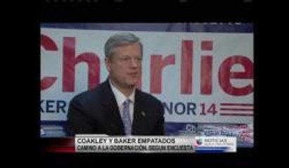 Encuesta indica que Coakley y Baker se mantienen empatados