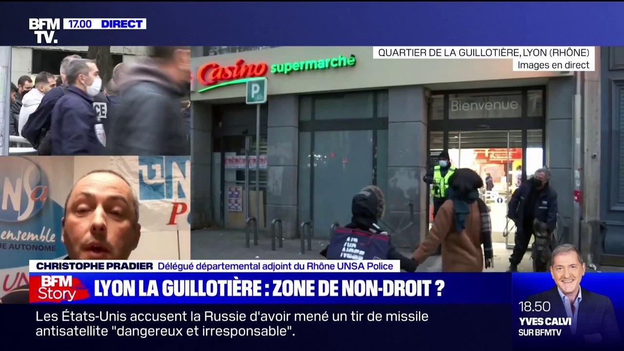 Insécurité à la Guillotière à Lyon: Christophe Pradier (Rhône Unsa Police) dénonce un trafic qui "prend de l'ampleur" et "gangrène" le quartier