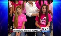 Estudiantes Donan 10 Pulgadas de Cabello